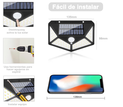 LAMPARA SOLAR LED