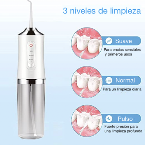 IRRIGADOR BUCAL LIMPIADOR DE DIENTES + ¡OBSEQUIO! 🎁